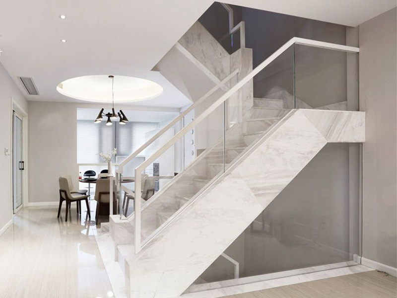 长沙湘域中央楼梯装修设计效果图_简约风格家庭装修设计图片
